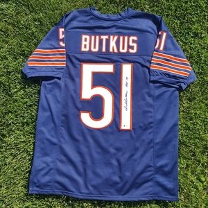 XL Autographed Chicago Bears Dick Butkus Jersey